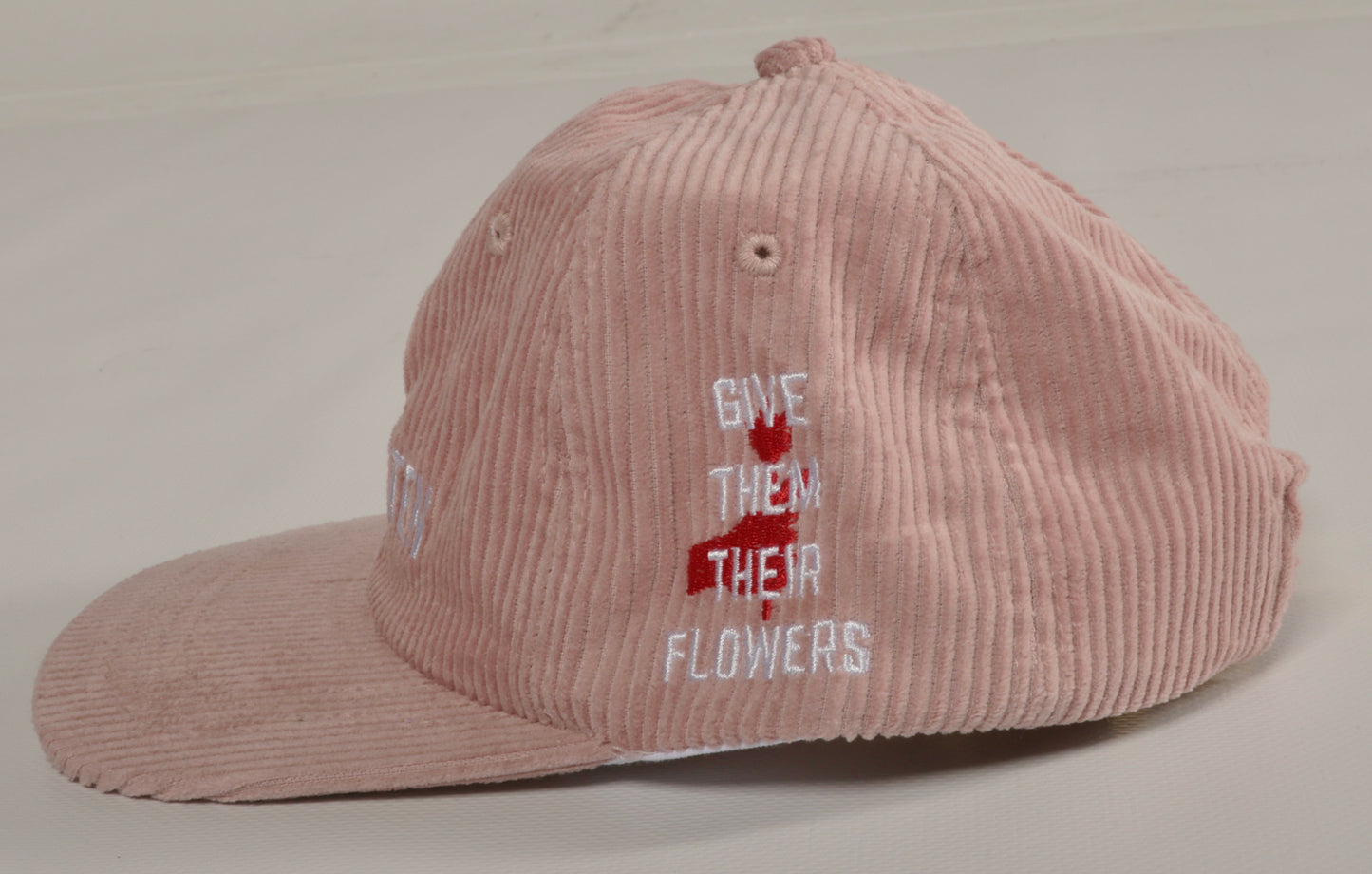 Flower Cord Dad Hat (Pink)